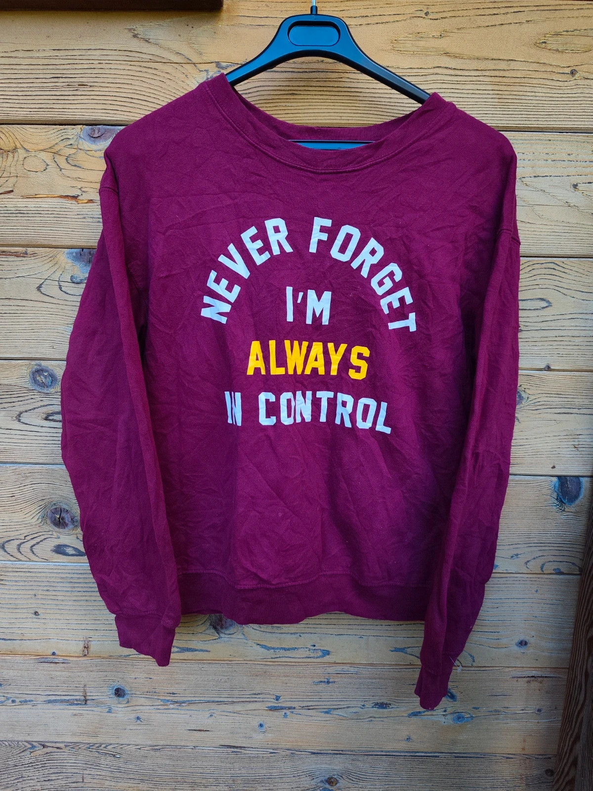 Sweat-shirt WoundUp bordeaux message fun