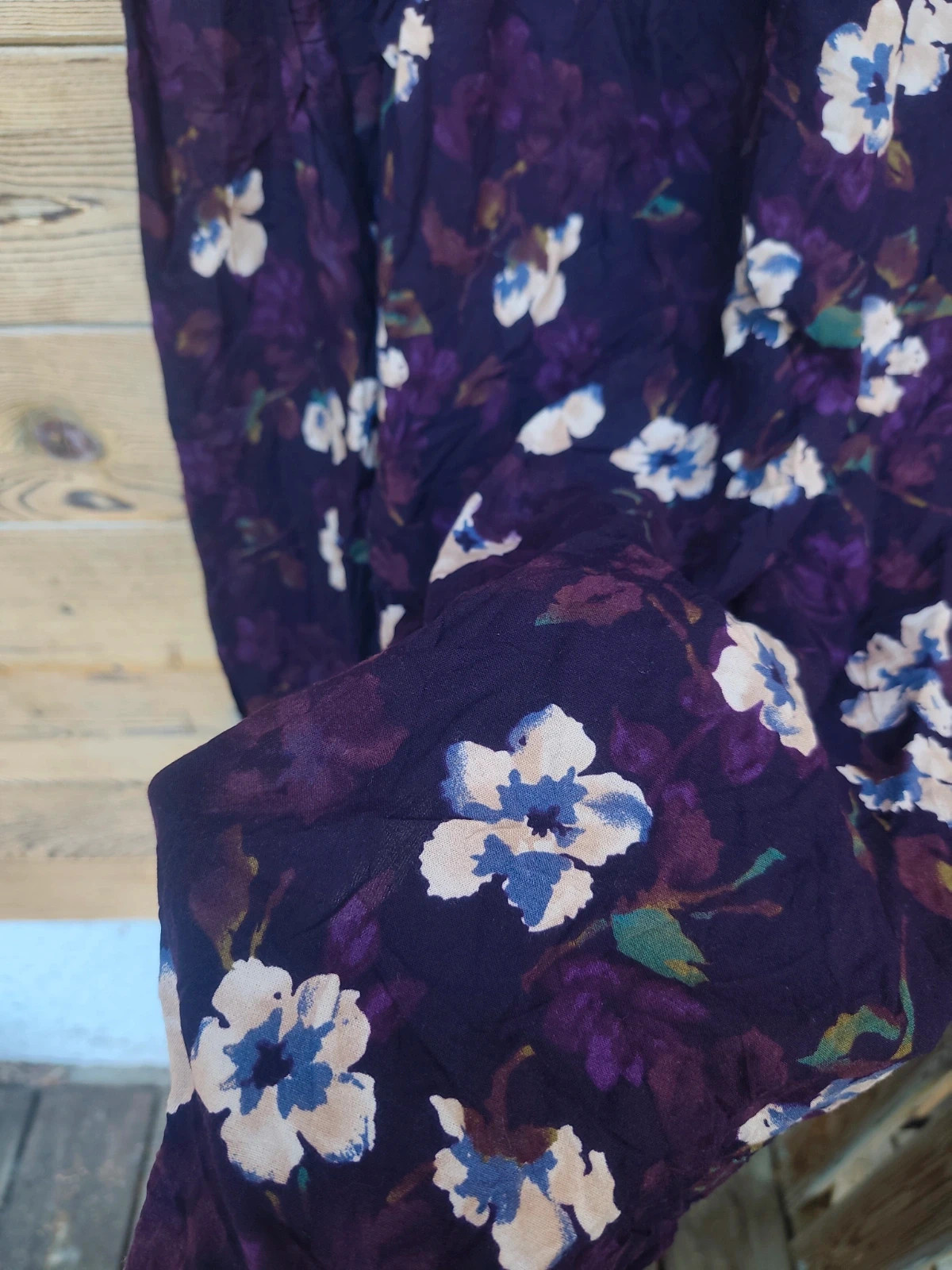 Jupe longue fleurie violette Petite Sophistique & Co. – Vintage Dressing – taille L / 40 / 12 3