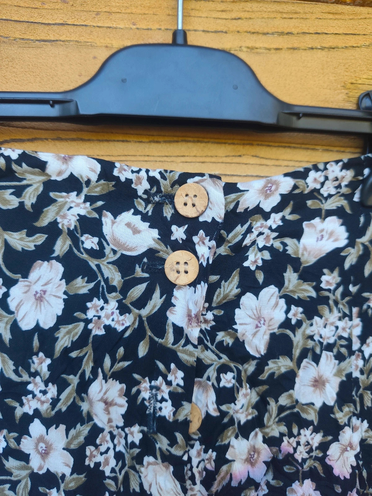 Jupe longue fleurie noire style bohème 🌸 – Vintage Dressing – taille S / 36 / 8 3