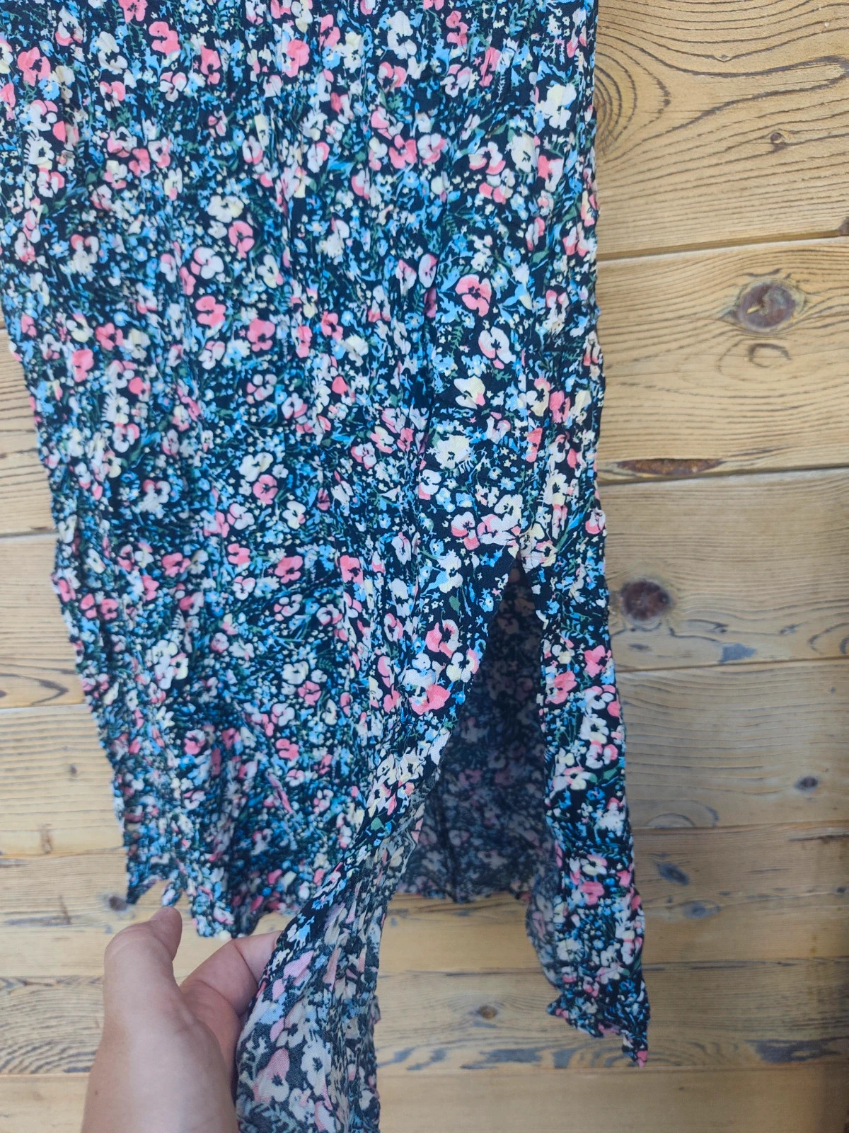 Jupe longue fleurie Vero Moda noire et rose 🌸 – Vero Moda – taille M / 38 / 10 2