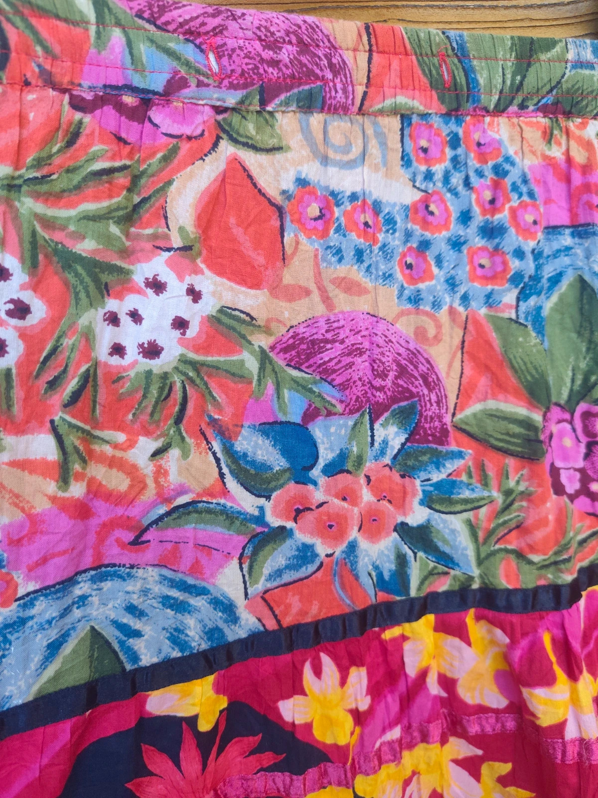 Jupe longue patchwork multicolore fleurie bohème 🌺 – Vintage Dressing – taille S / 36 / 8 5