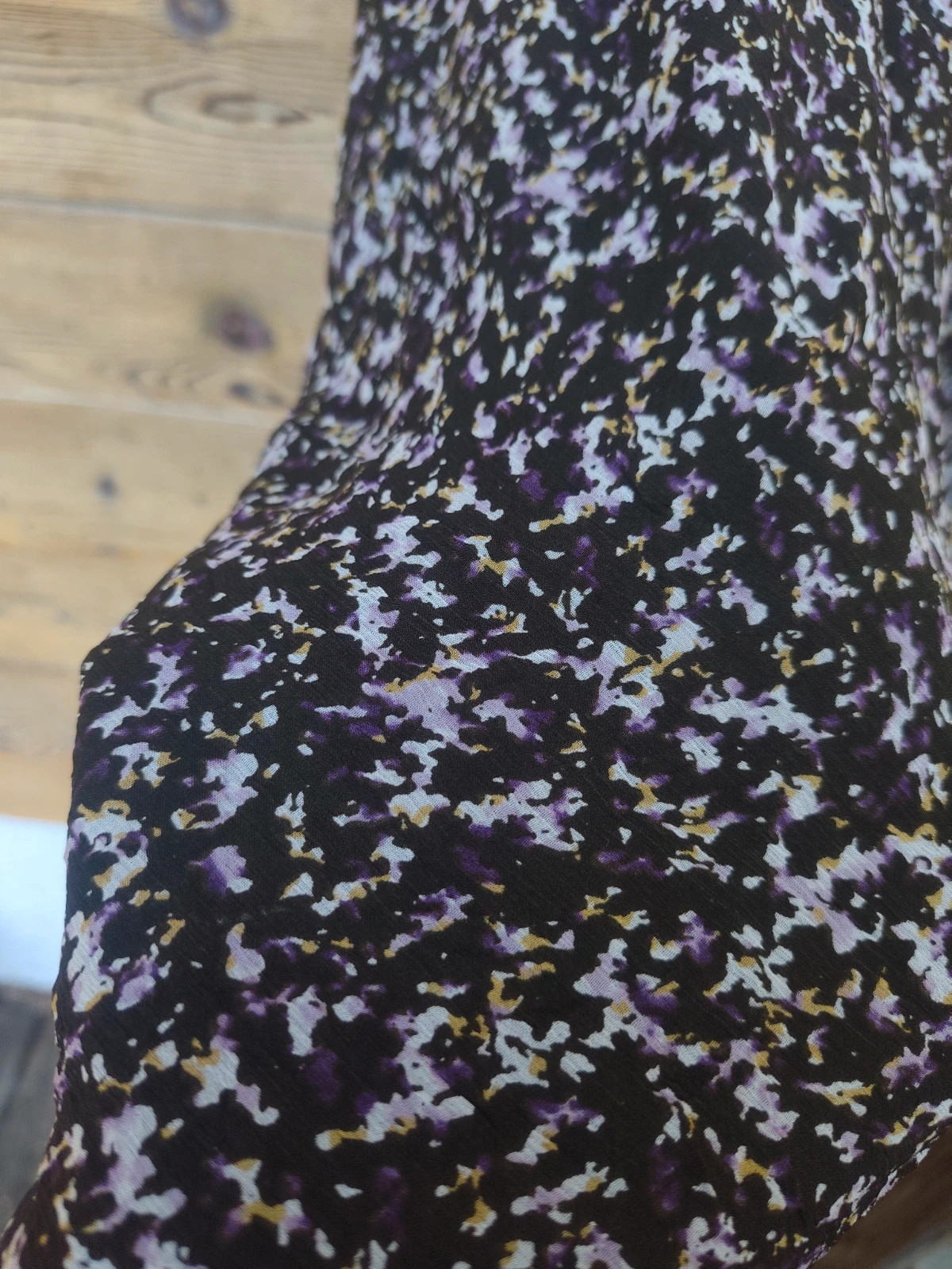 Jupe longue fleurie noire et violette 🌸 – Jones New York – taille S / 36 / 8 3