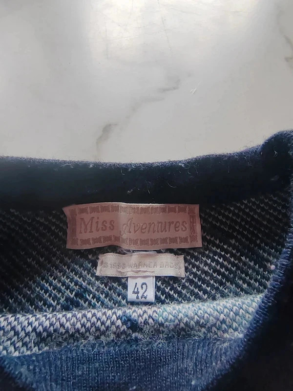 Pull en laine hiver titi et grosminet vintage cartoon 90's – Vintage Dressing – taille L 5