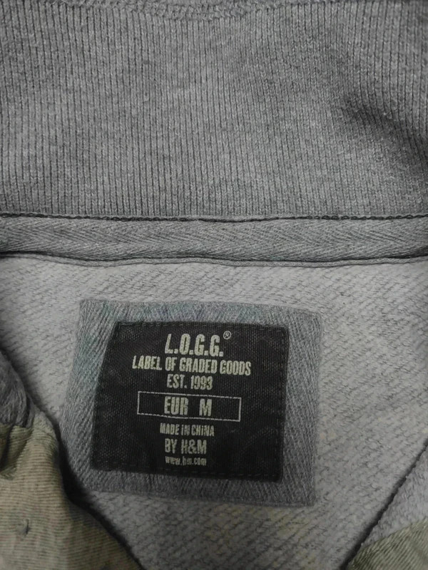 Polo sweat gris manches longues 1975 M.E épais – Vintage Dressing – taille M 5
