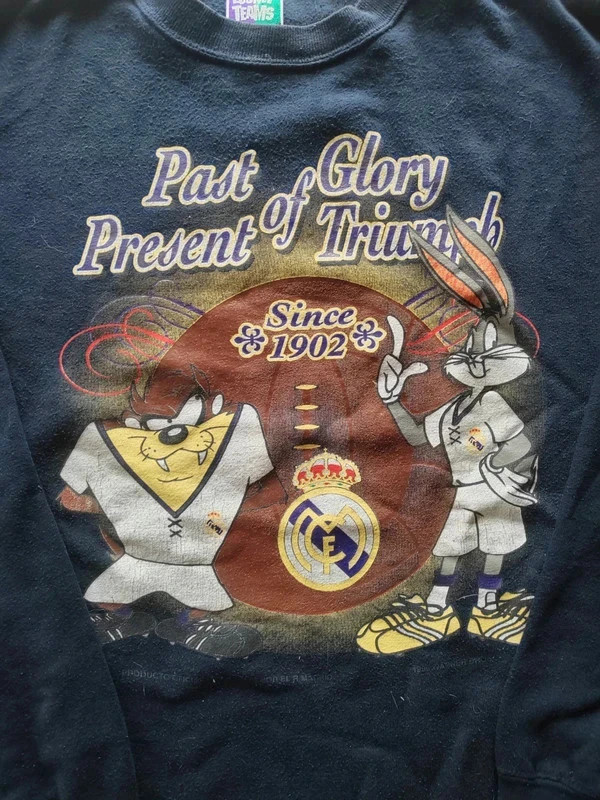 Sweat Real Madrid fc x looney toons vintage rare collector – Vintage Dressing – taille XL 4