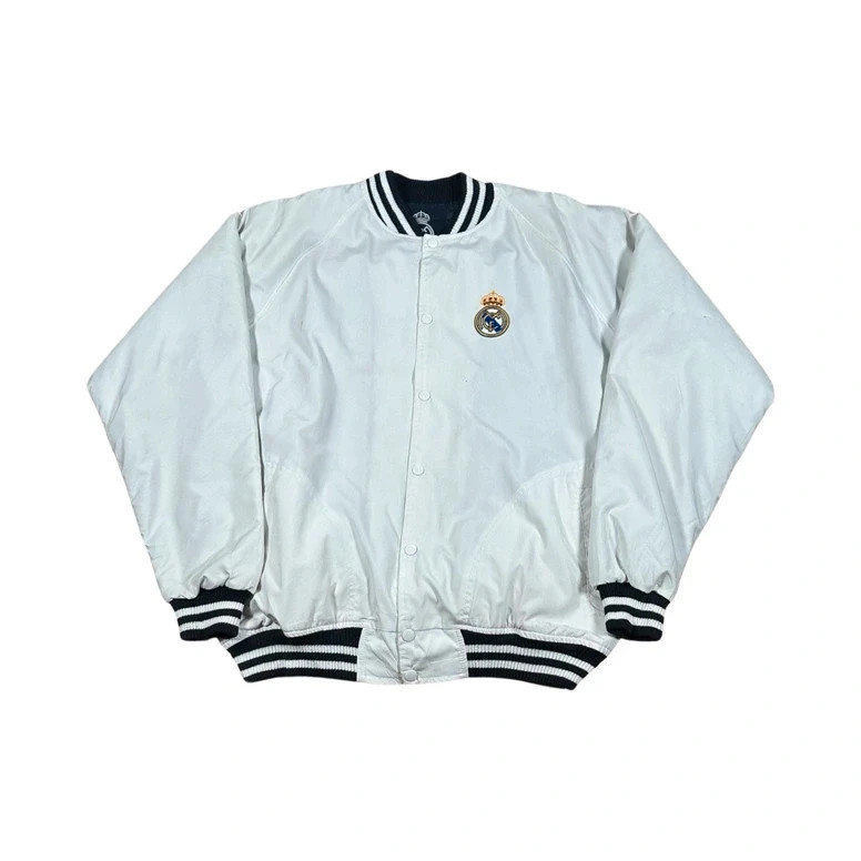 Veste bomber vintage real Madrid blanc taille S – Vintage Dressing – taille S 2