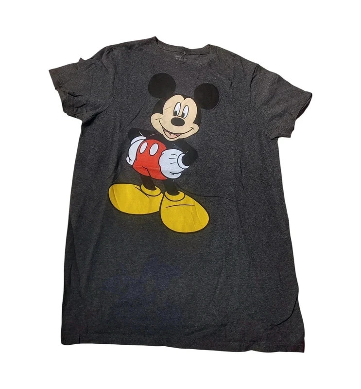 T-shirt Mickey mouse original gris chiné, print Mickey – Disney – taille S / 36 / 8 2