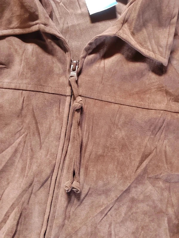 Veste marron M vintage zippée mi-saison casual rétro – Vintage Dressing – taille M / 38 / 10 5