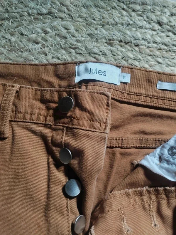 Pantalon marron Jules taille 38 – coupe ajustée – Jules – taille W28 | FR 38 4