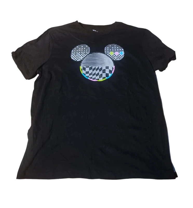 T-shirt Disney print Mickey Mouse graphique pixels – Disney – taille L 2