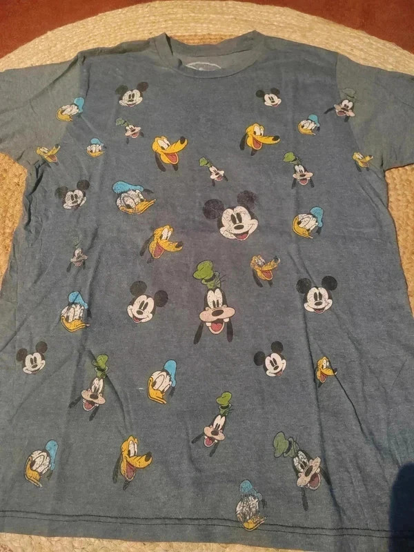 T-shirt Disney vintage all over Mickey Donald Goofy – Disney – taille M 4