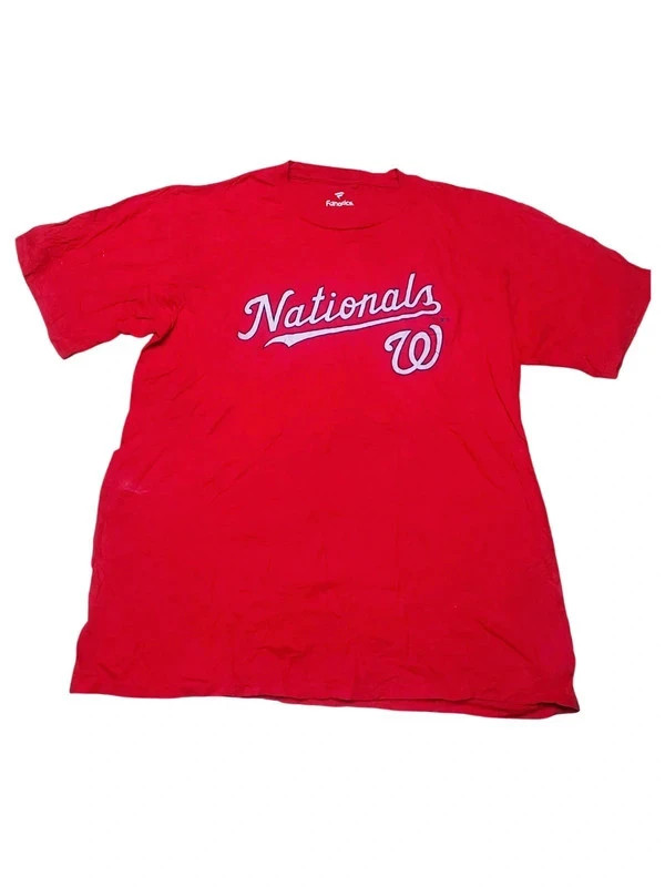 T-shirt Washington Nationals rouge – Taille M – Vintage Dressing – taille M 2