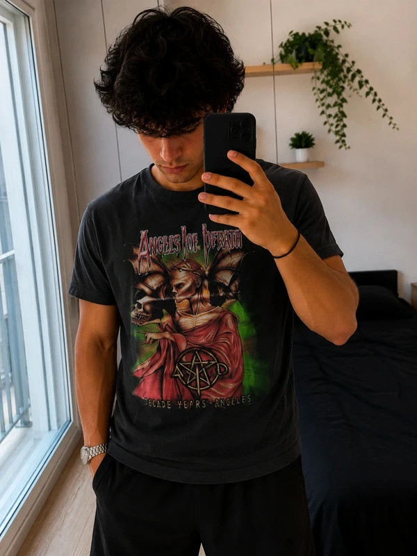 T-shirt angels del inferno rock métal
