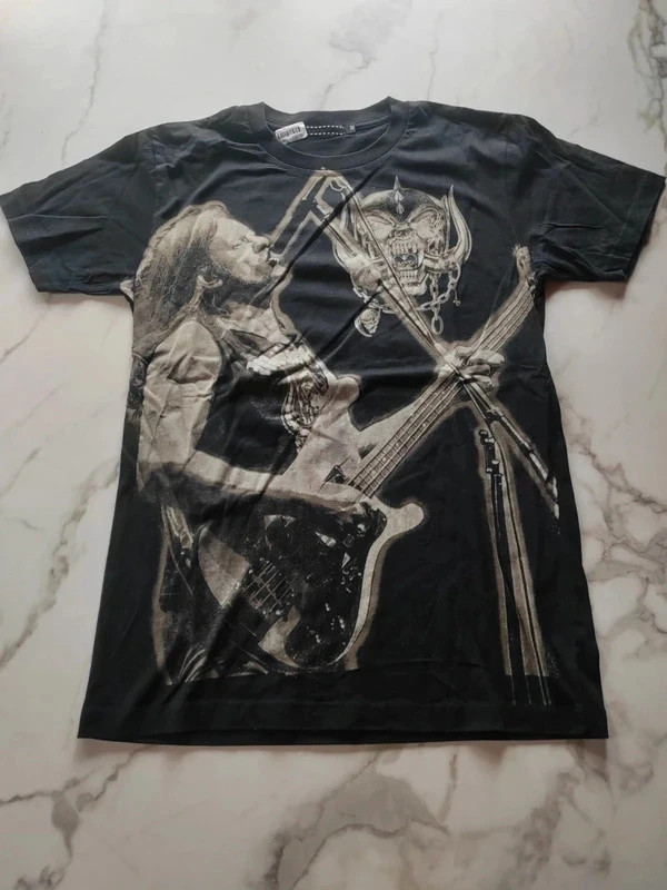 T-shirt rock print visuel bassiste basse guitare chanteur – Gildan – taille M 2