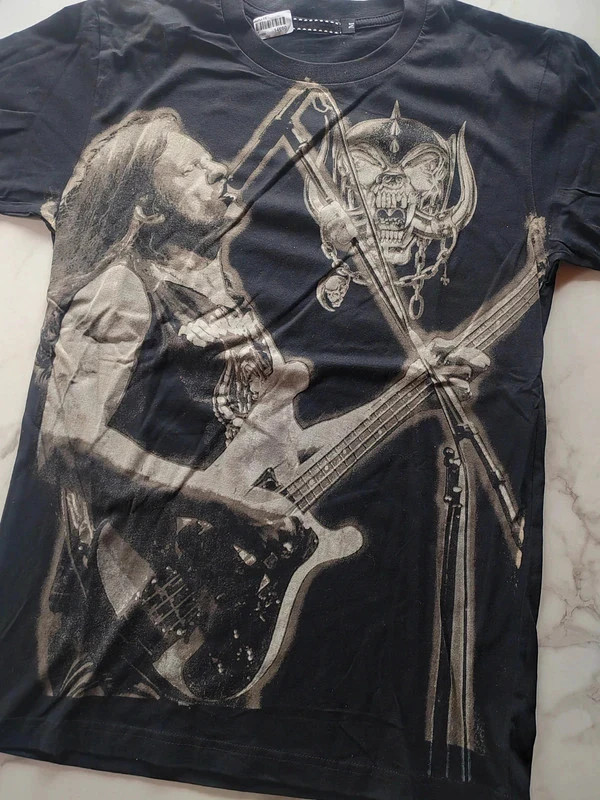 T-shirt rock print visuel bassiste basse guitare chanteur – Gildan – taille M 3