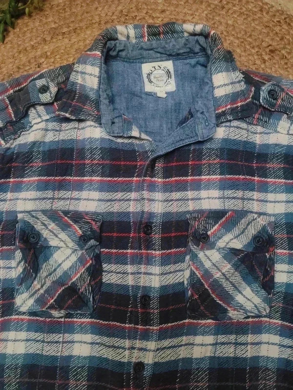 Chemise à carreaux flanelle style bûcheron vintage – Vintage Dressing – taille S 3