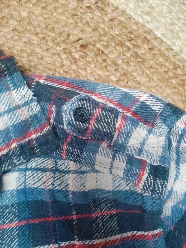 Chemise à carreaux flanelle style bûcheron vintage – Vintage Dressing – taille S 4