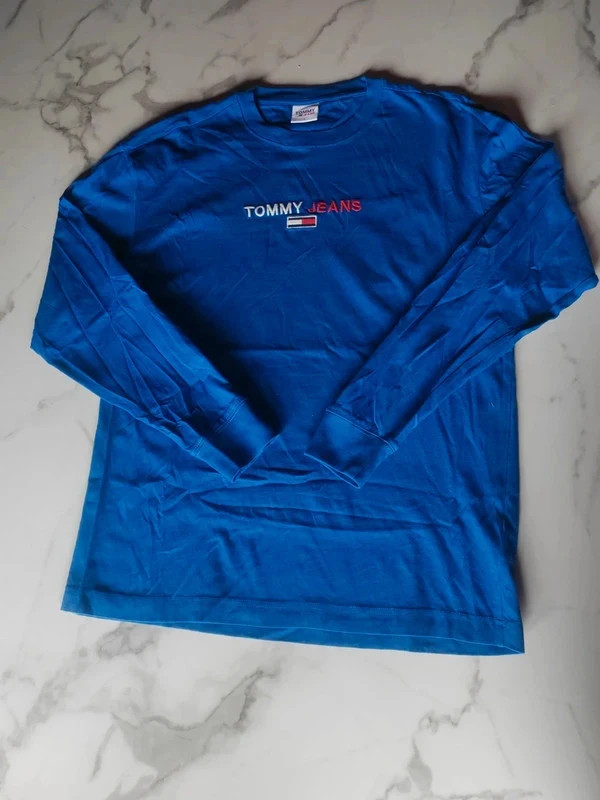 T-shirt manches longues Tommy jeans bleu pétant très bon état – Tommy Jeans – taille S 2