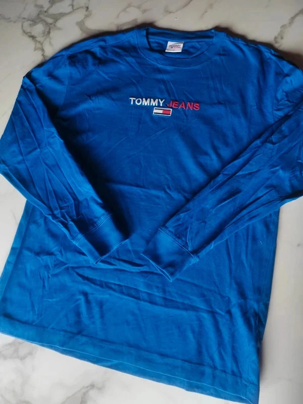 T-shirt manches longues Tommy jeans bleu pétant très bon état – Tommy Jeans – taille S 3