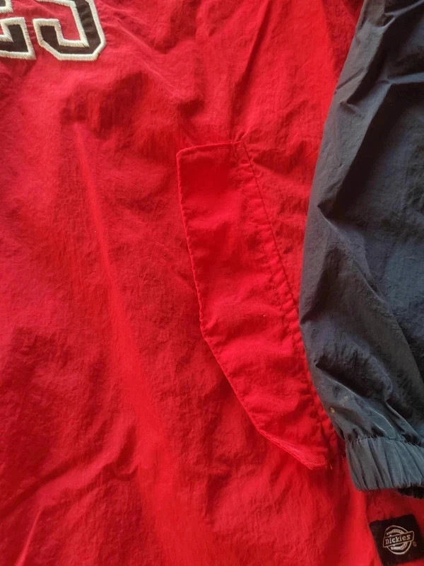 Dickies coupe vent vintage M rouge bleu marine – Dickies – taille M 5