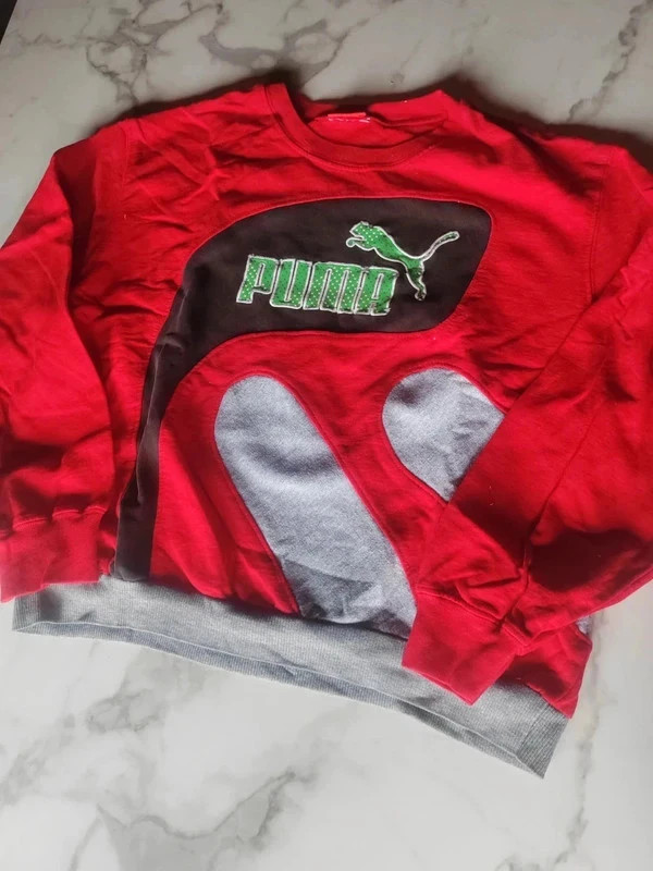 Sweat Puma reworked vintage – Vintage Dressing – taille XS 3