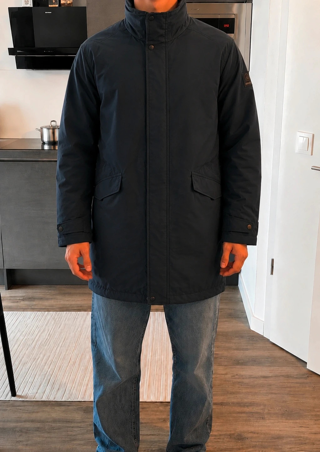 Parka Aigle noire – manteau imperméable – taille S/M