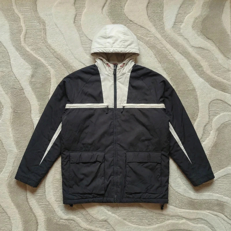 Veste Nike homme L noir blanc capuche streetwear sport vintage – Nike – taille L 2