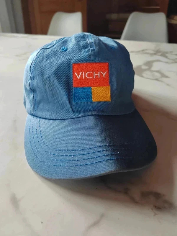 Casquette vintage publicitaire Vichy bleu – Vintage Dressing – taille Taille unique 3