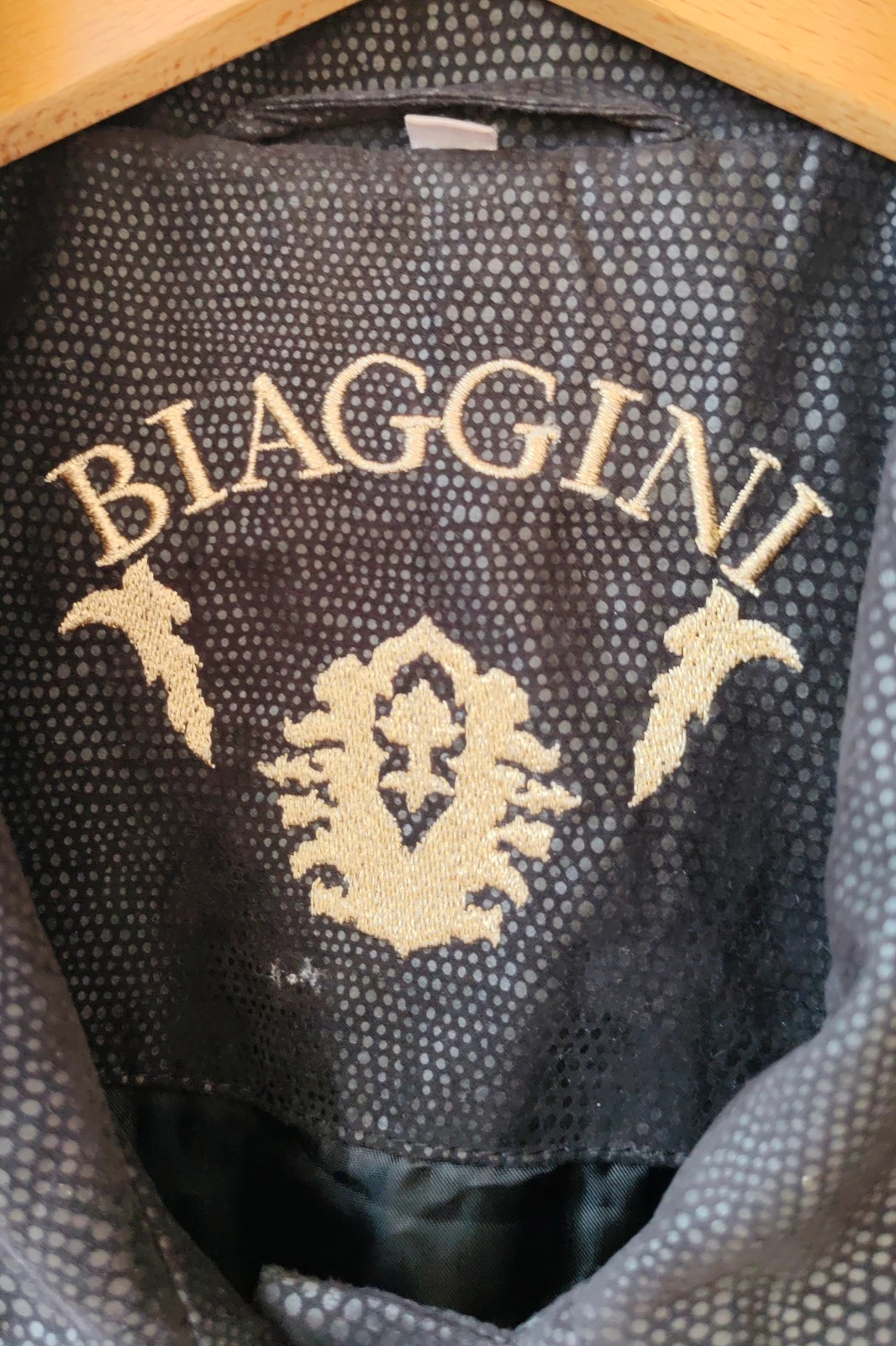 Veste Biaggini noire effet serpent 46 / Chaqueton negra serpiente Biaggini T46 / Jacket – Biagini – taille XXXL / 46 / 18 3