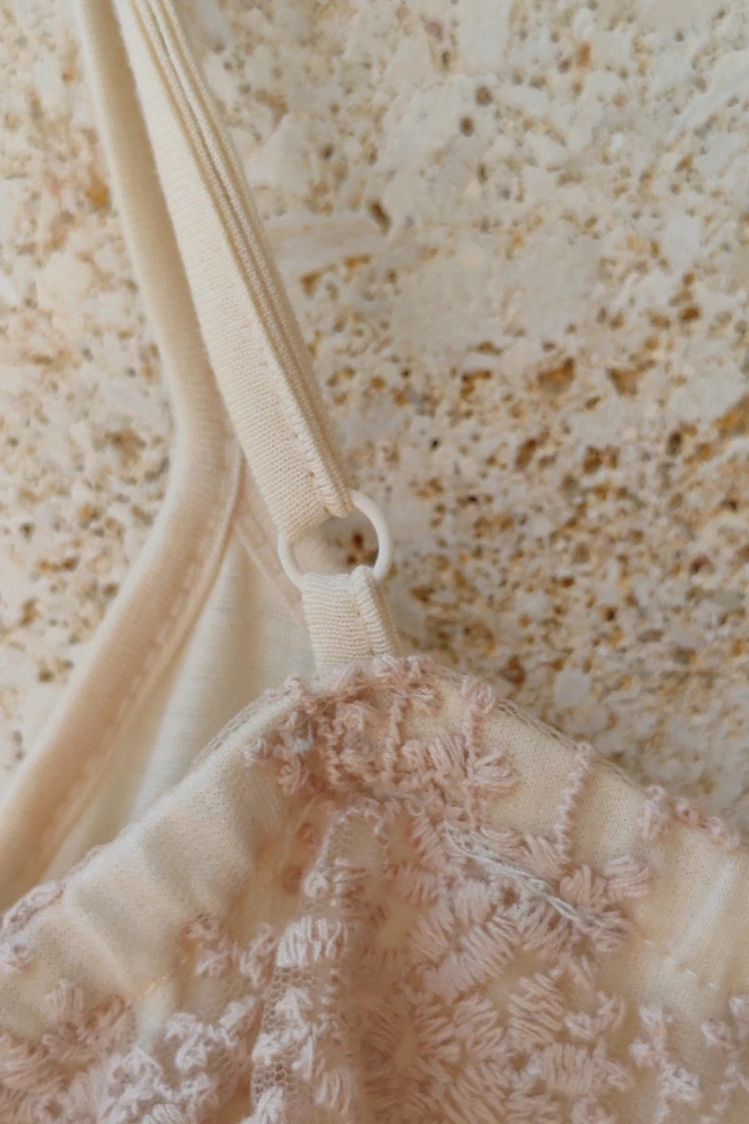 Vestido Encaje Capas Miss June 1 S / Robe Dentelle Nu Rose / Nude Lace Boho Dress Miss June S – Miss June – taille S / 36 / 8 5