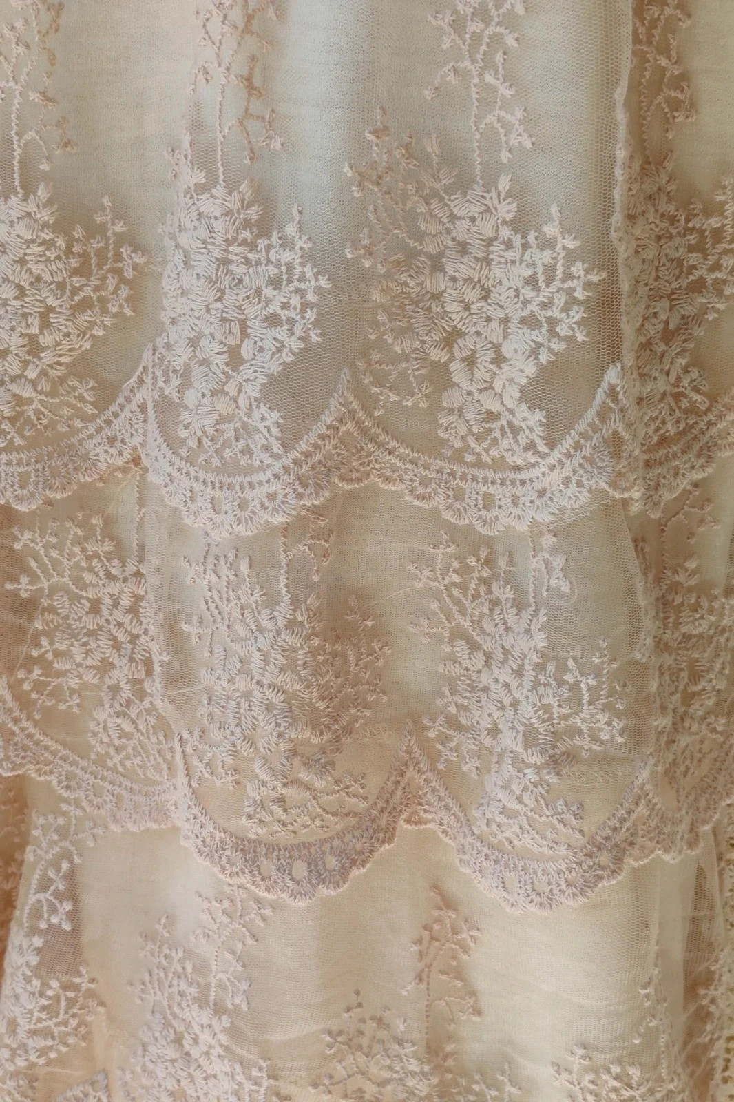 Vestido Encaje Capas Miss June 1 S / Robe Dentelle Nu Rose / Nude Lace Boho Dress Miss June S – Miss June – taille S / 36 / 8 2