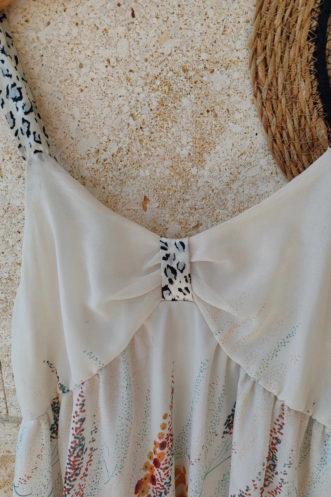Vestido Flores y Leopardo Mas Fashion XL / Robe Fleurs Chiffon / Floral Animal Print Dress – Mas Fashion – taille XL / 42 / 14 2
