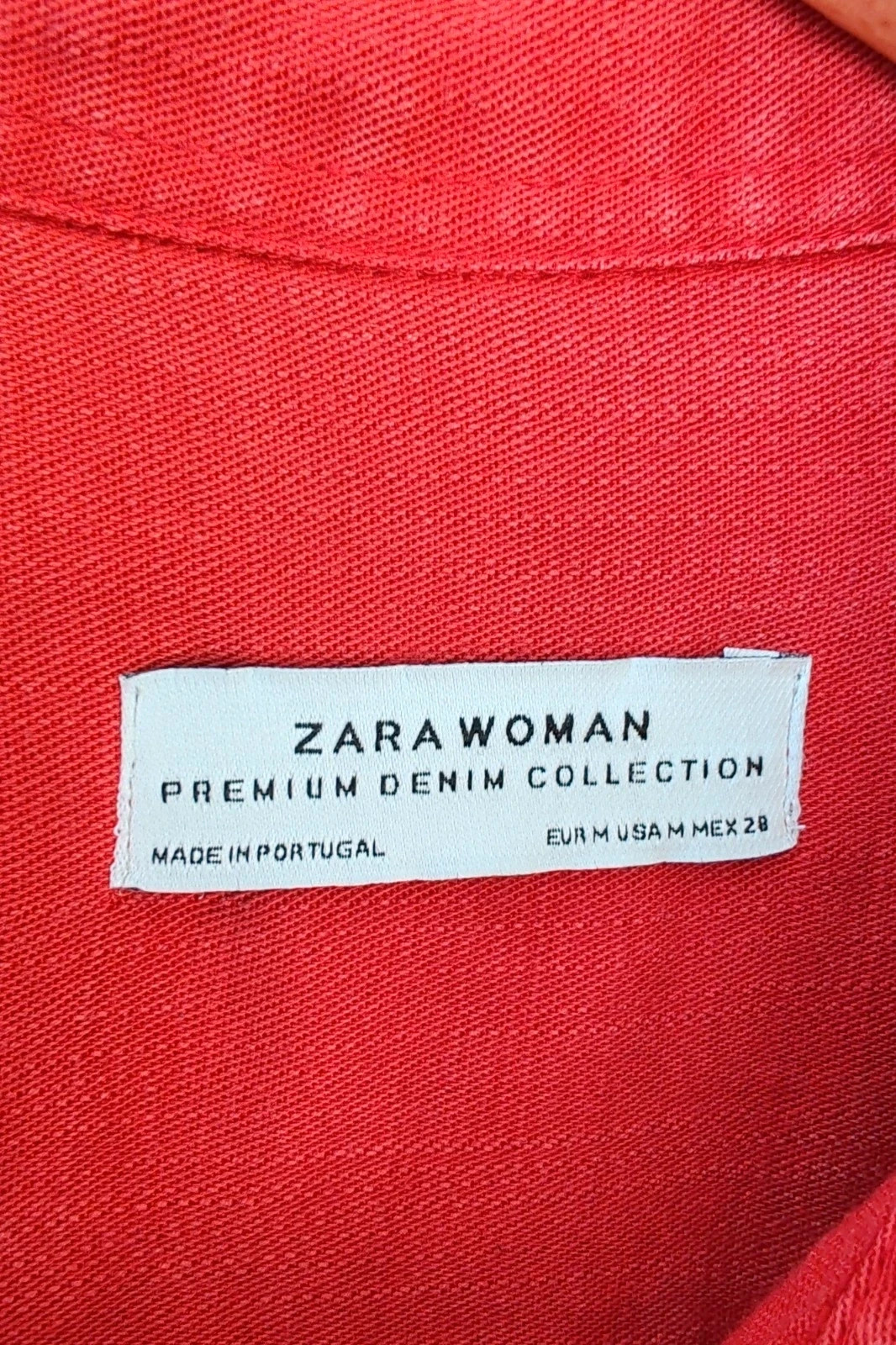Sobrecamisa Roja Lyocell Zara M / Surchemise Fluide Rouge / Red Military Cargo Jacket Zara M – Zara Woman – taille M / 38 / 10 5