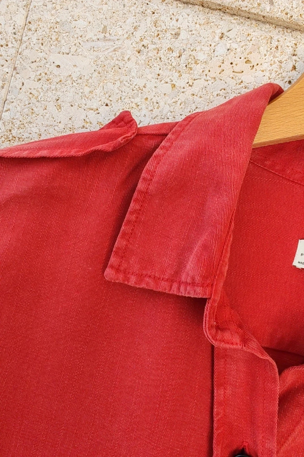 Sobrecamisa Roja Lyocell Zara M / Surchemise Fluide Rouge / Red Military Cargo Jacket Zara M – Zara Woman – taille M / 38 / 10 2