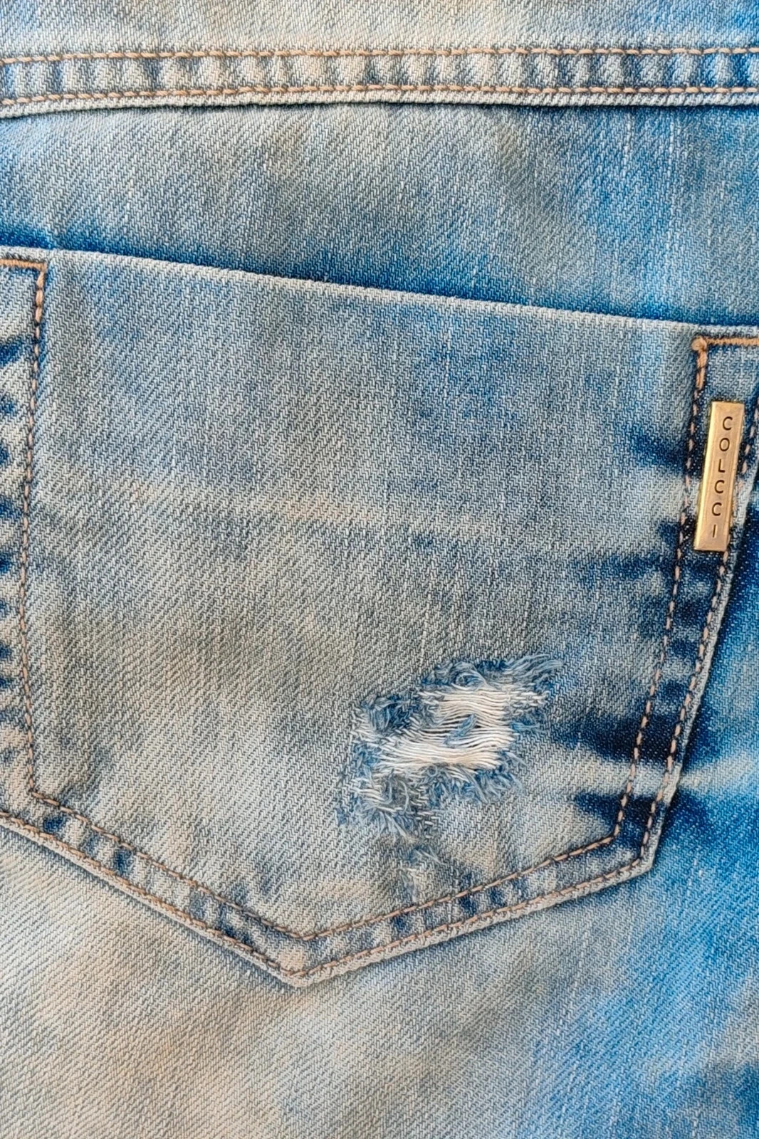 Minifalda Vaquera Premium Colcci 36 / Jupe en Jean / Distressed Denim Skirt – Colcci – taille S / 36 / 8 5