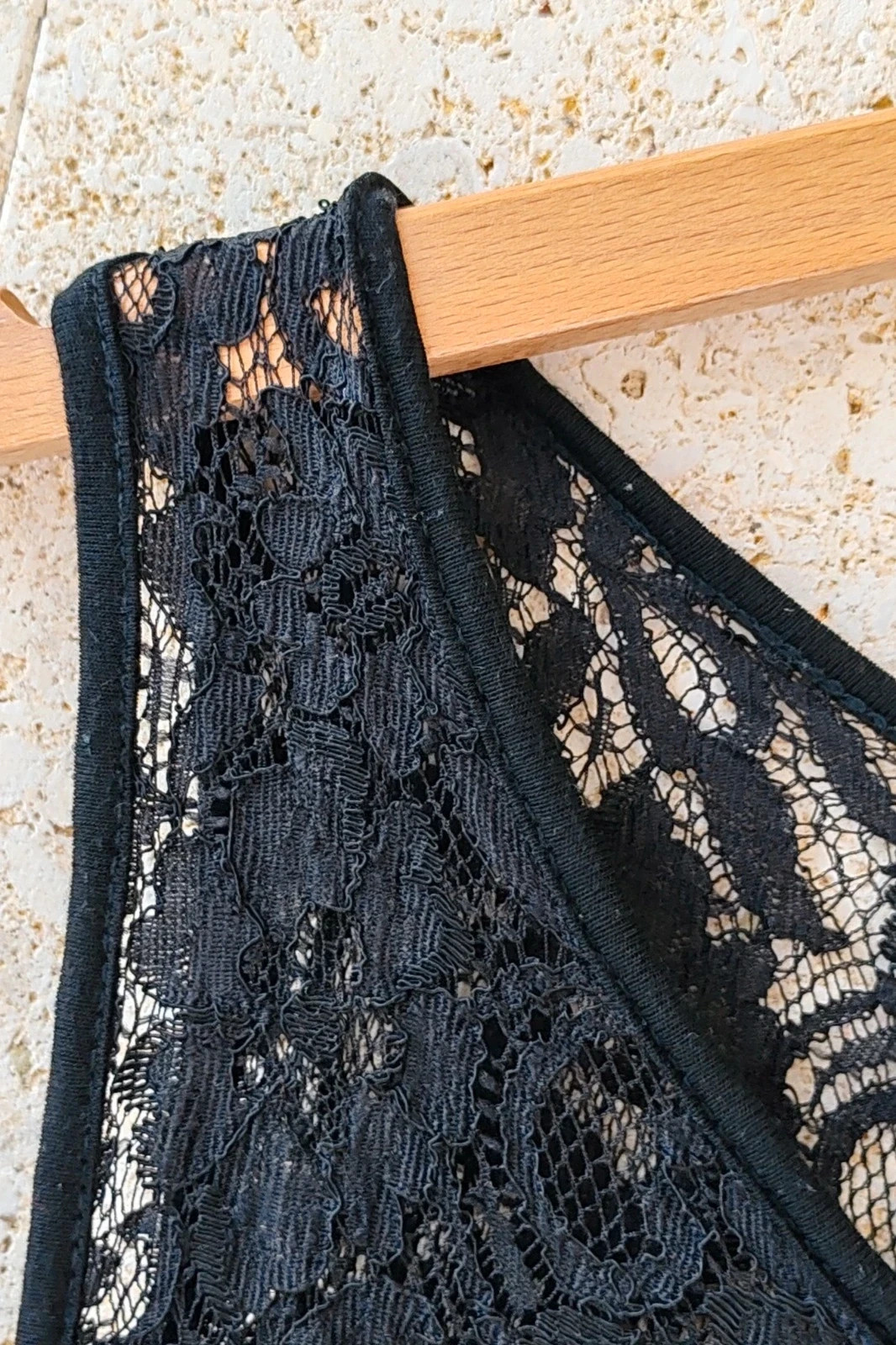 Vestido Negro Encaje Boutique M / Robe Noire Dentelle Chic / Black Lace Cocktail Dress M – taille M / 38 / 10 2