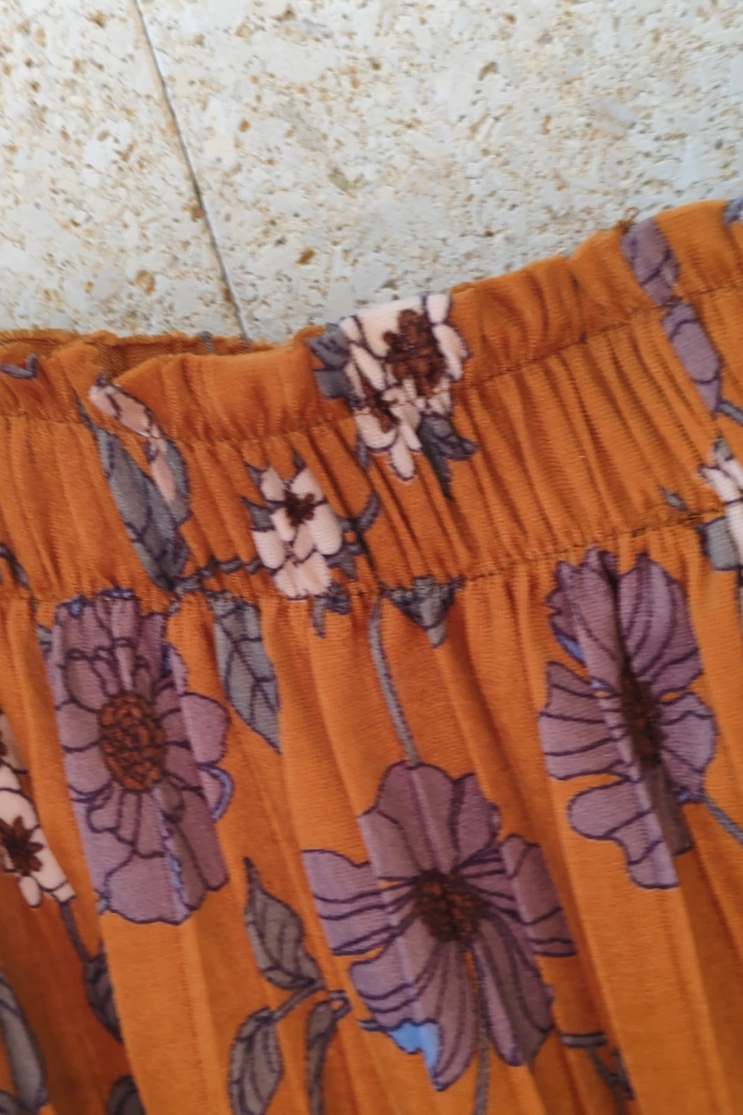 Falda plisada terciopelo Miss Miss M / Jupe plissée velours M / Gonna plissettata velluto M – miss miss – taille M / 38 / 10 5