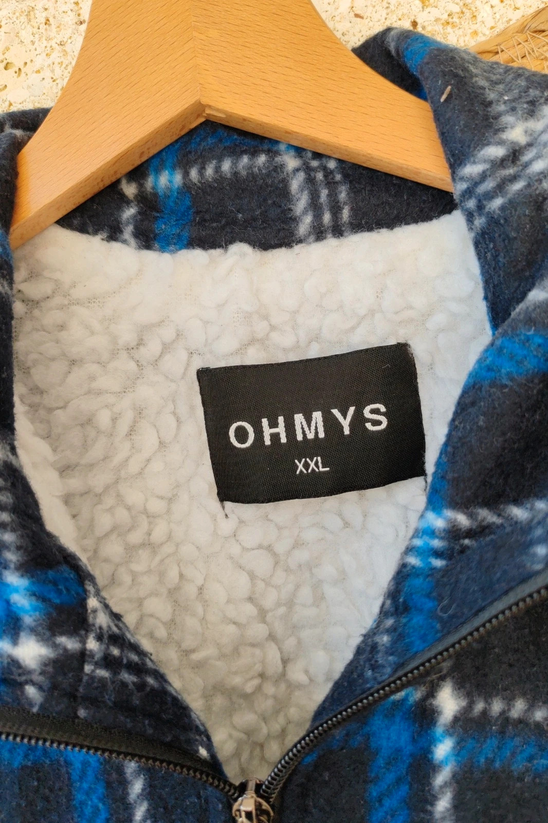 Chaqueta cuadros forro borreguito XXL • Veste à carreaux doublée sherpa • Giacca a quadri – ohmys – taille XXL 3