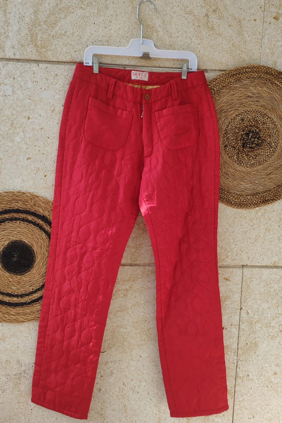Pantalón acolchado vintage Guess Made in Italy / Pantalon matelassé Guess 36 / Pantaloni Guess 36 – GUESS – taille S / 36 / 8