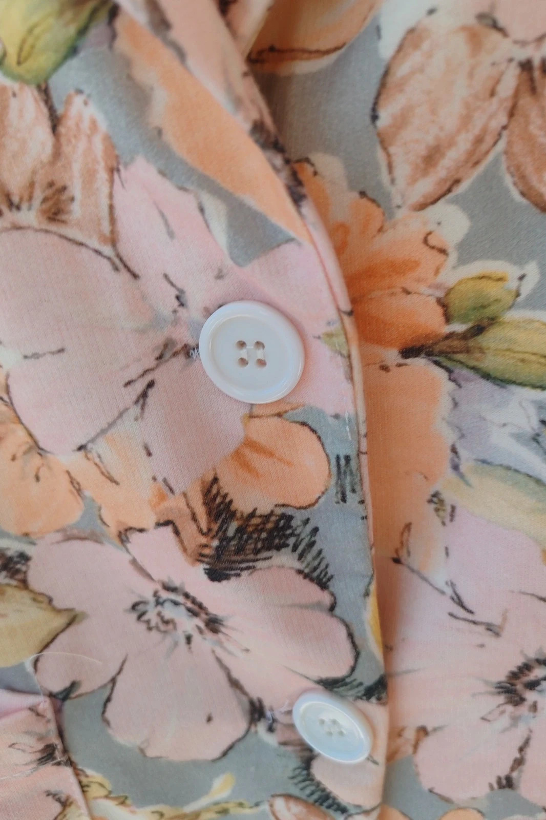 Blazer Fluido Flores Made in Italy M / Veste Légère Fleurs Rose / Italian Floral Jacket M – Made In Italy – taille M / 38 / 10 4