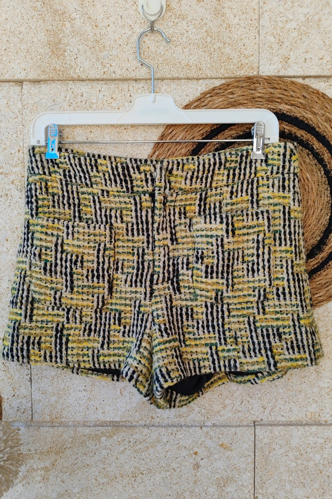 Short Tweed Trenzado nora.z Paris M / Short d'Hiver en Tweed / Textured Bouclé Shorts M