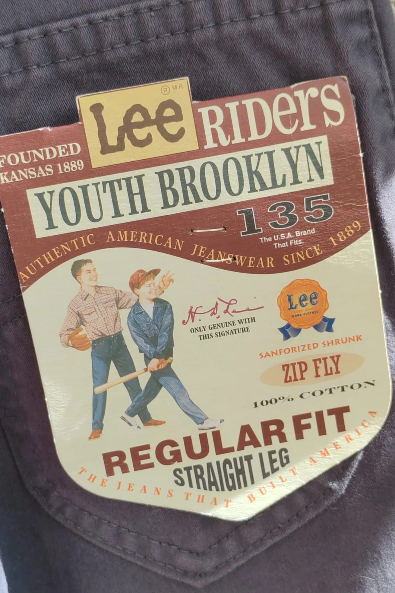 Jean Lee Riders vintage neuf 8 ans / Pantalón Lee Riders vintage nuevo 8 años / Lee Jeans – Lee – taille 8 ans / 128 cm 3