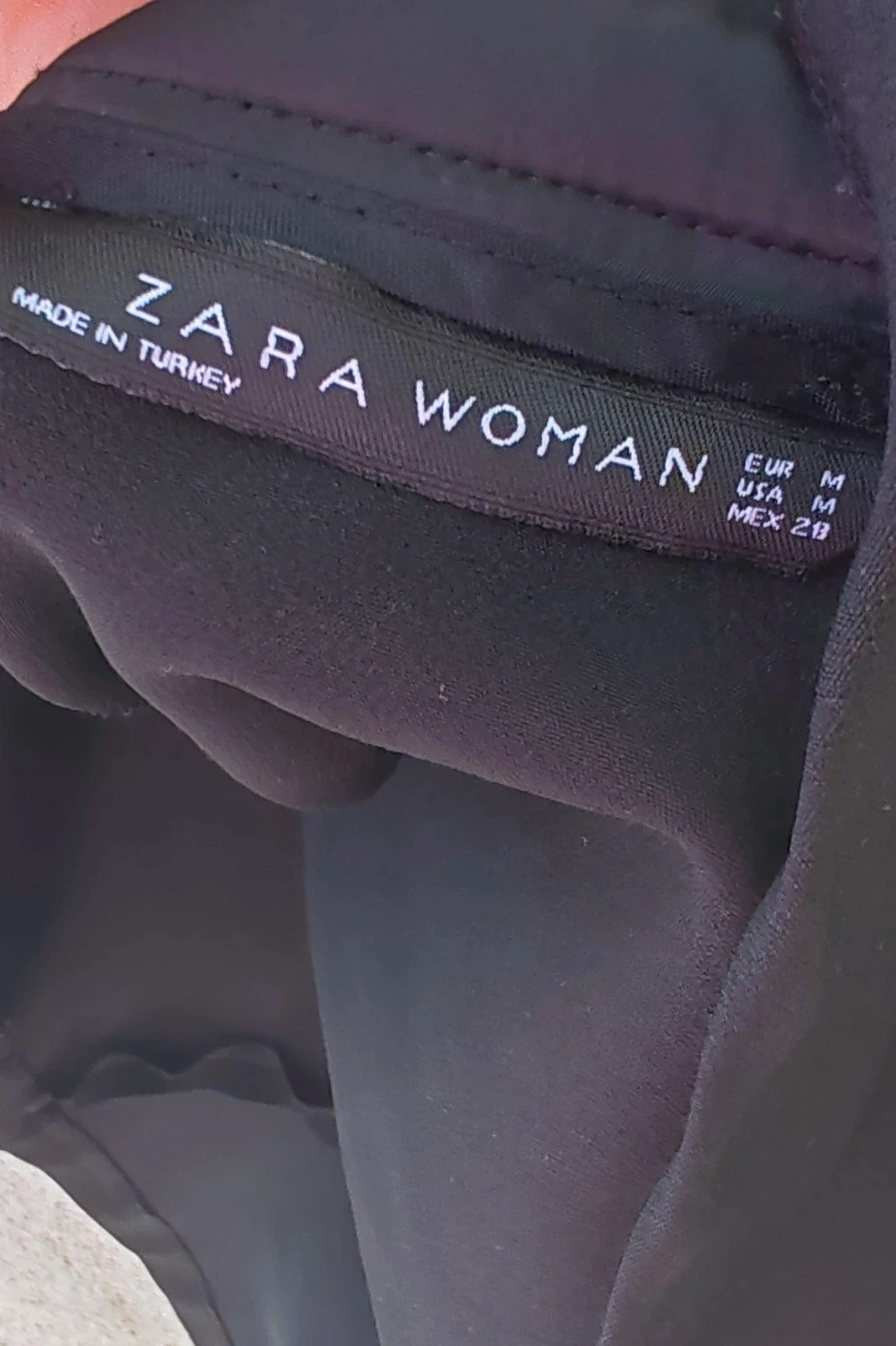 Vestido Negro Espalda Lazo Zara M / Robe Noire Dos Nu Zara / Black Scalloped Cocktail Dress M – Zara Woman – taille M / 38 / 10 4