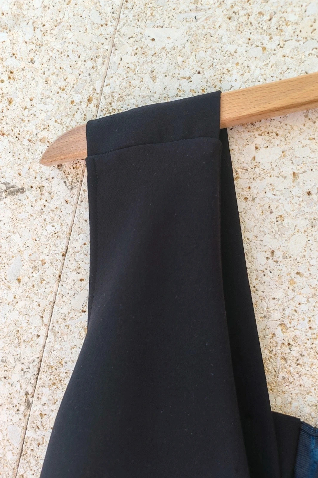 Vestido Negro Espalda Lazo Zara M / Robe Noire Dos Nu Zara / Black Scalloped Cocktail Dress M – Zara Woman – taille M / 38 / 10 5