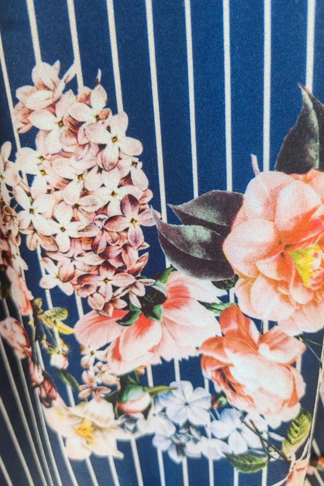 Blazer Fluido Flores Armonias S / Veste Marine Rayée Fleurs / Stripe Floral Light Jacket S – Armonias – taille S / 36 / 8 4