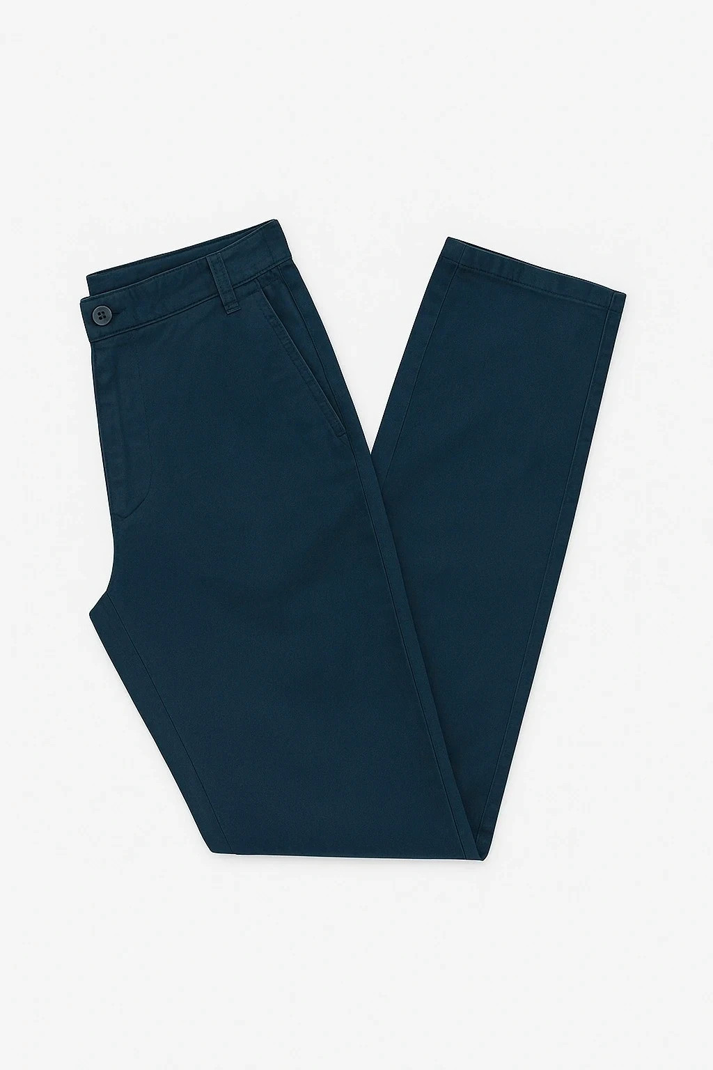 🔵 Pantalon bleu foncé garçon – coupe droite avec élastique classique 🔵 – Kiabi – taille S 2