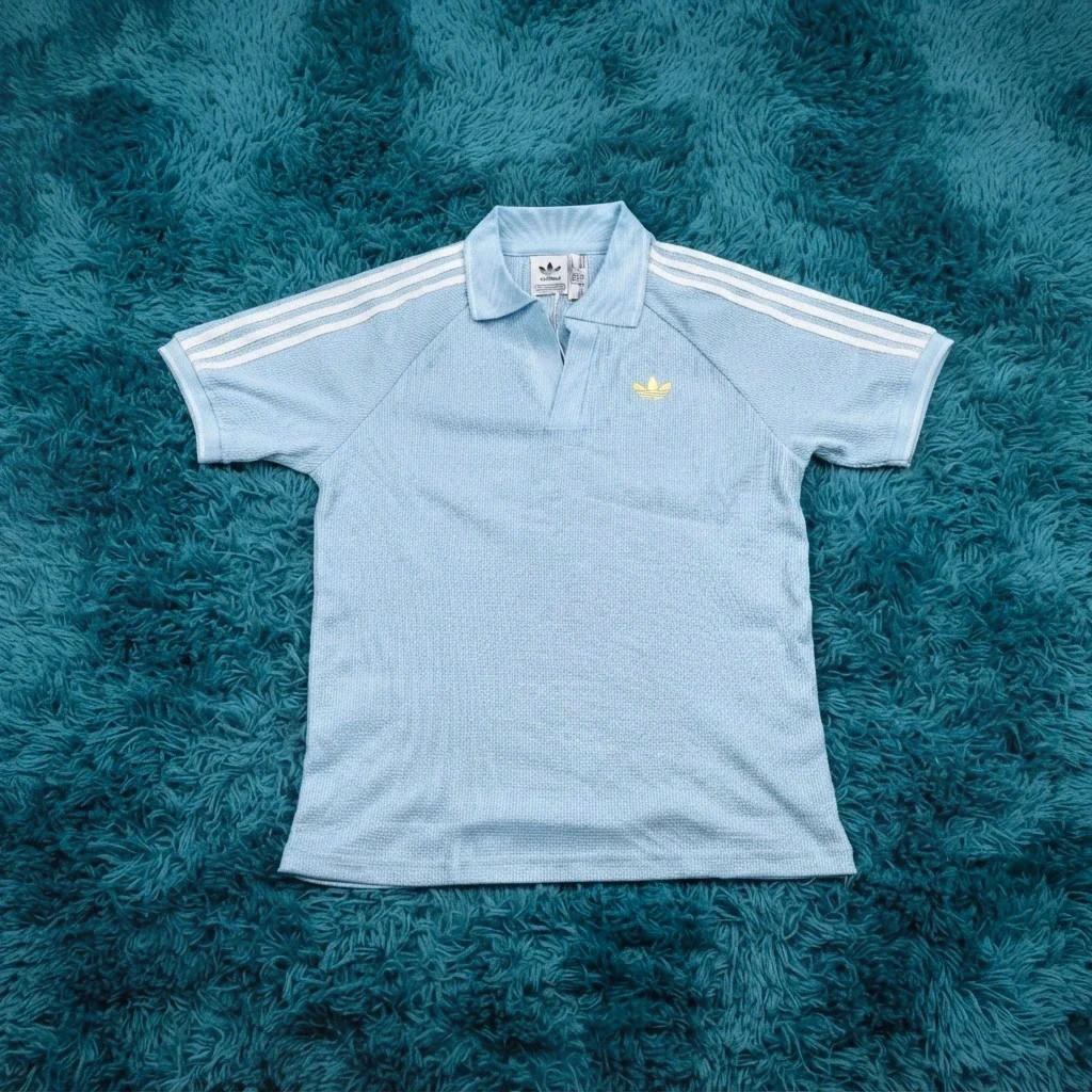 🔵 Polo Adidas Originals Bleu Ciel – Taille L (Mixte) – adidas – taille L 2