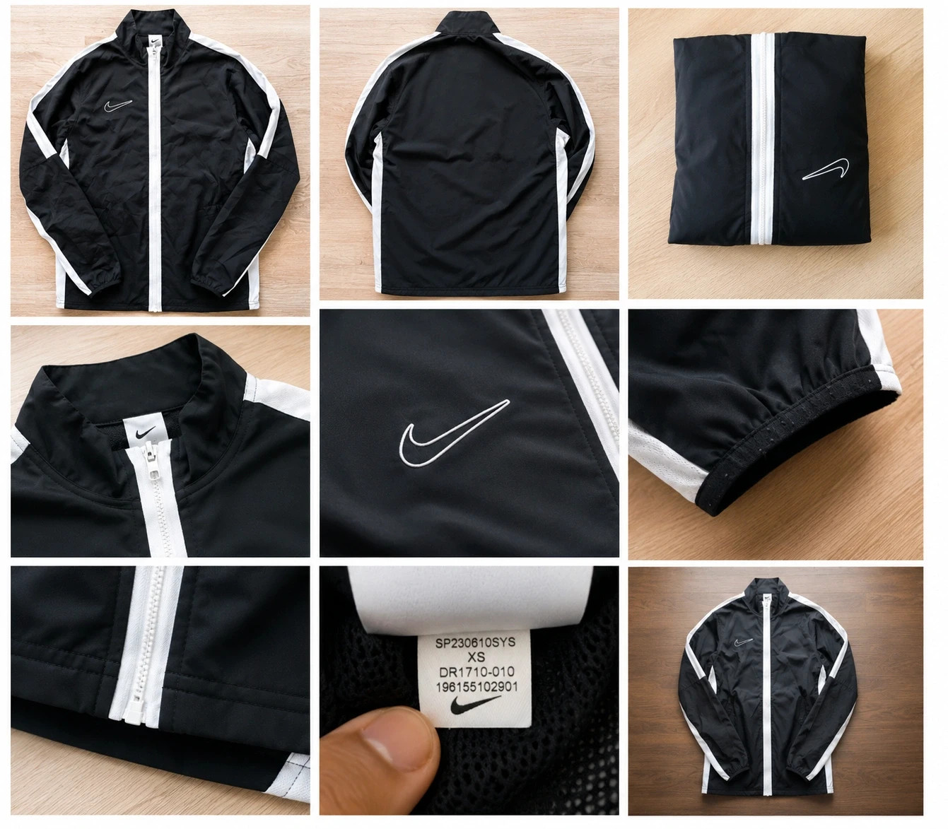 🖤🤍 Veste Nike légère noir & blanc – Taille XS – Parfait état – Nike – taille XS 2