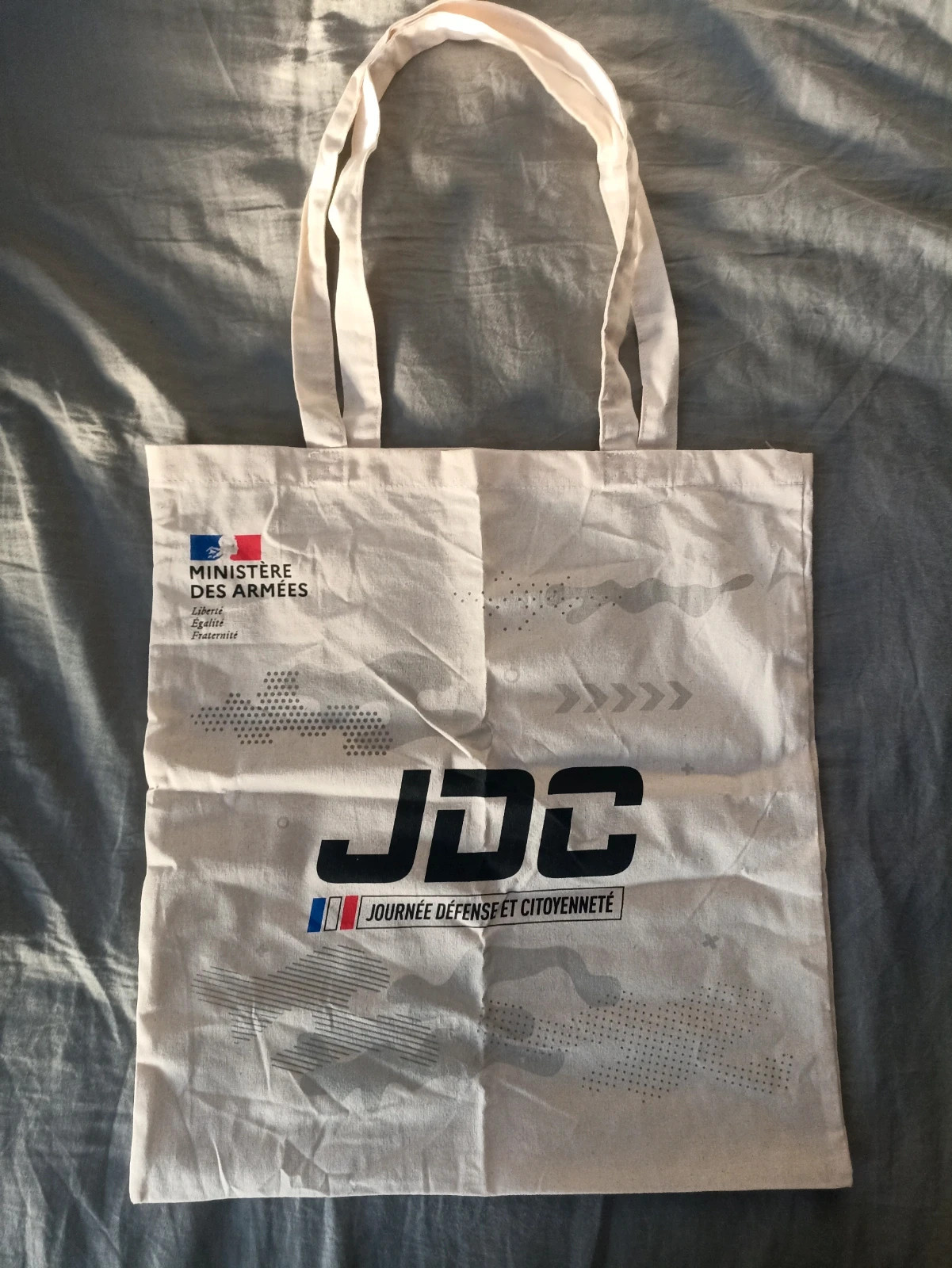 Tote Bag JDC – Journée Défense et Citoyenneté – Beige 🇫🇷 – JDC 3