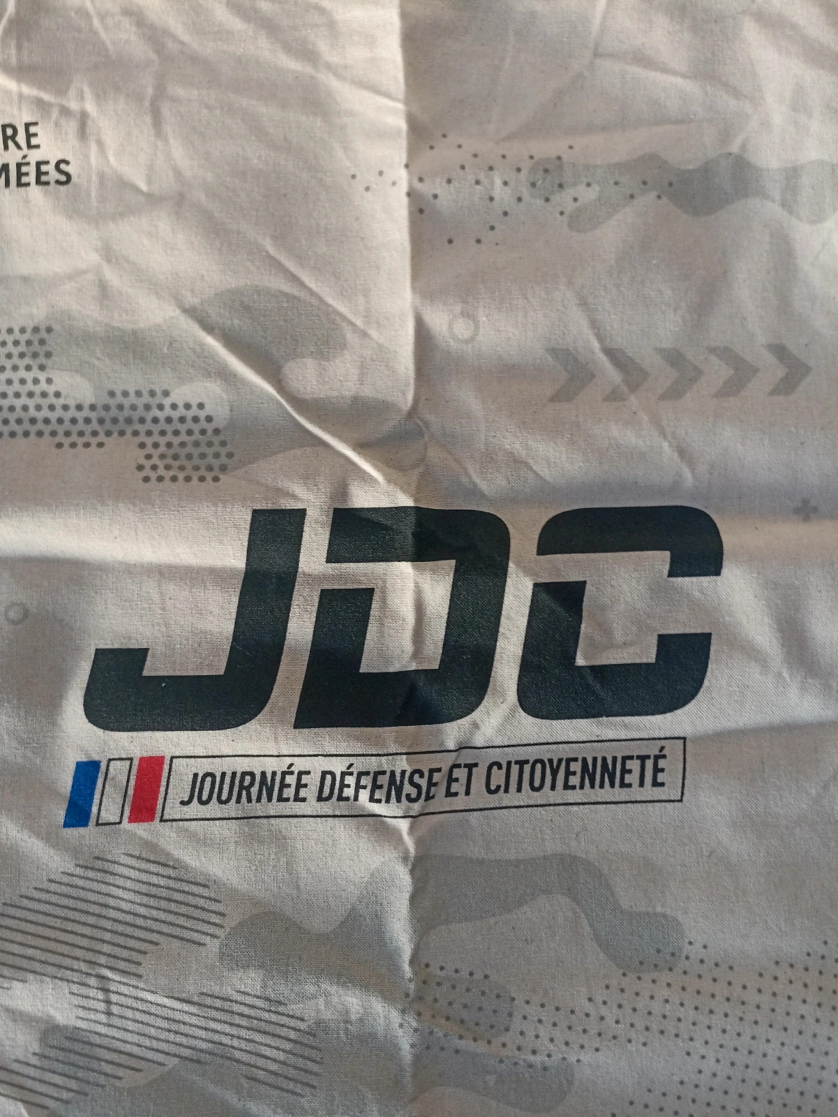 Tote Bag JDC – Journée Défense et Citoyenneté – Beige 🇫🇷 – JDC 4